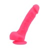 Pink Dildo with Suction Cup and Balls