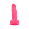 Cock with Suction Cup and Balls Pink