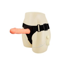 Vibrating Strap-On with Hollow Penis
