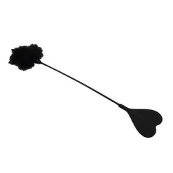 Silicone Heart Crop Feather Tickler