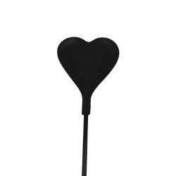 Silicone Heart Crop Feather Tickler
