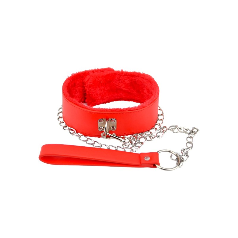 Furry Collar with Leash